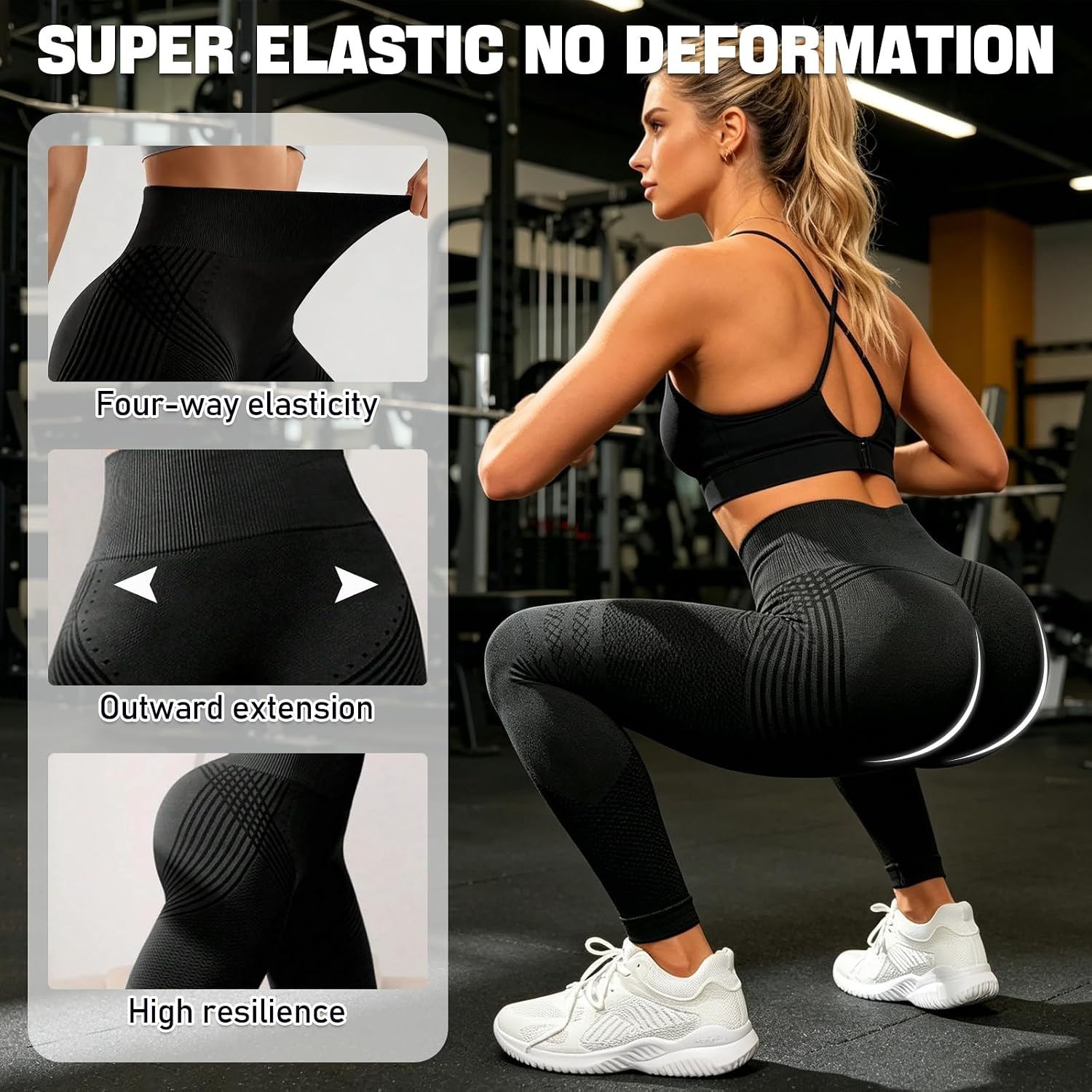 3D Compression Leggings Anti Cellulite Leggings,Slimming Workout Yoga Pants,for Women Body Sculpt