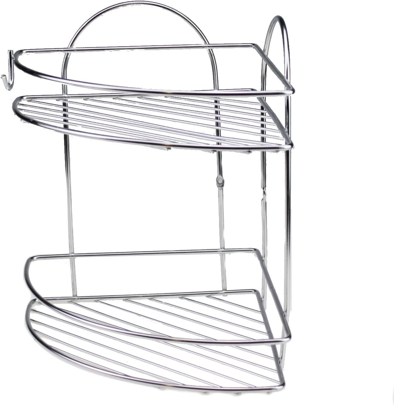 Kiwa 2 Tier Corner Shower Caddy Stainless Steel Shower Caddy 2 Tier