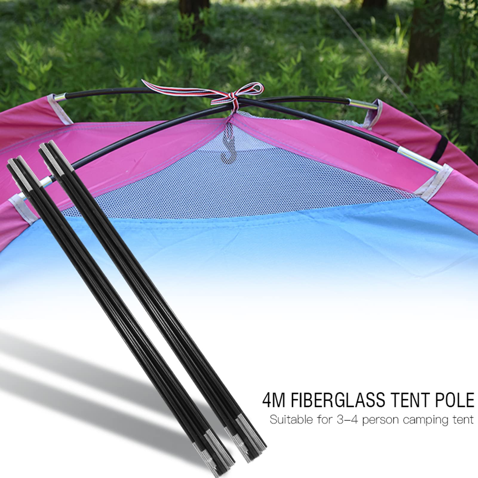 camping fiberglass poles for camping used for fishing Amazon.com : Fiberglass Tent Poles 3.96M, 2 Pieces Universal Fiber Glass Tent  Rod Tarp Poles for Awnings, Portable Lightweight Replacement Poles for  Camping, Hiking Accessories : Sports & Outdoors