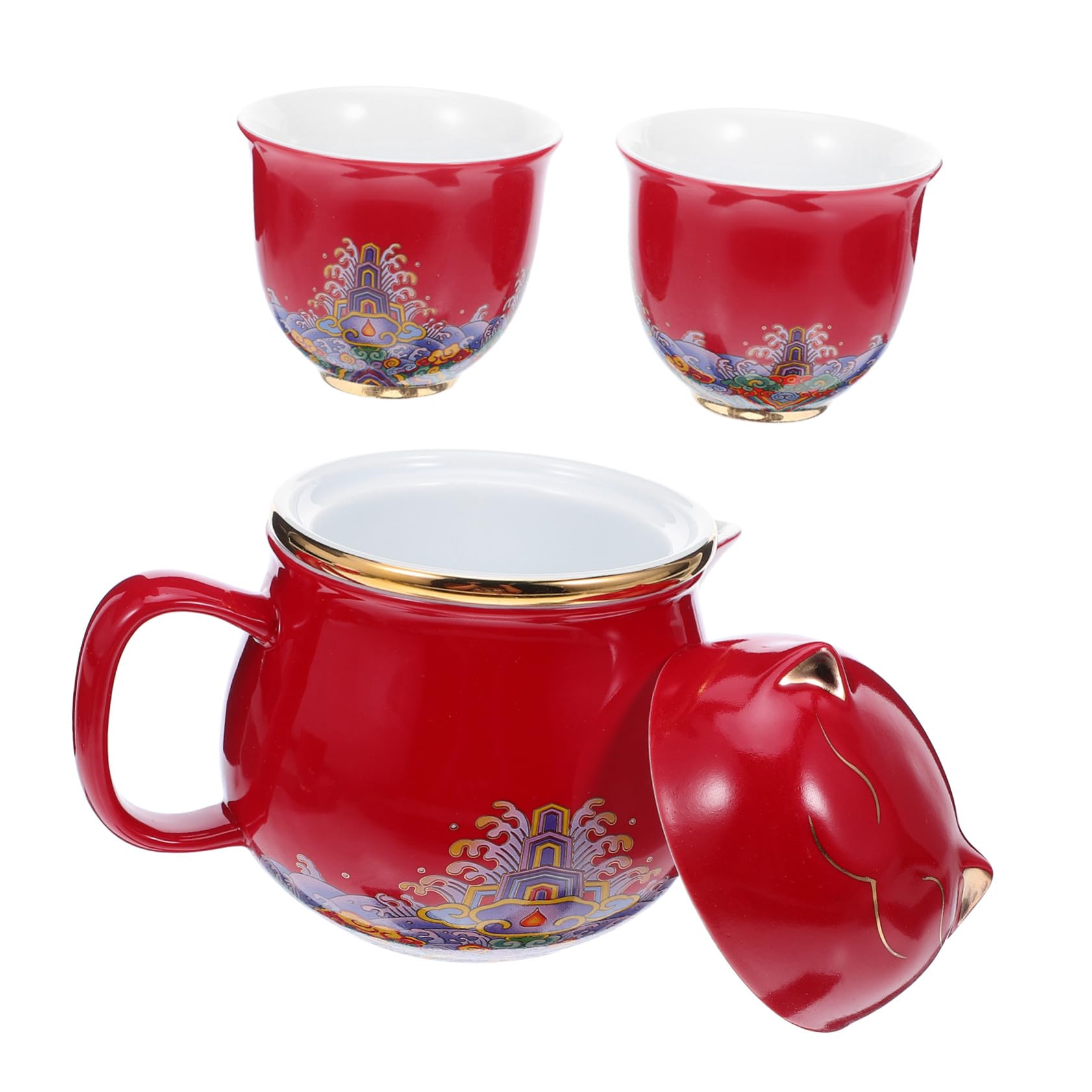 Service à thé chinois motif chat portable pour s'offrir un moment de détente