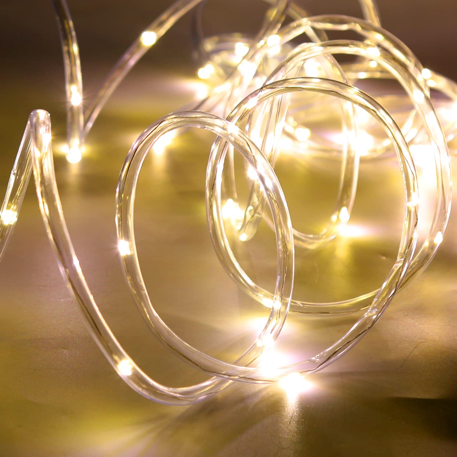 Tubo Luminoso A LED Da Esterno Catena Luminosa Rete Luminosa Giallo-20m - 11