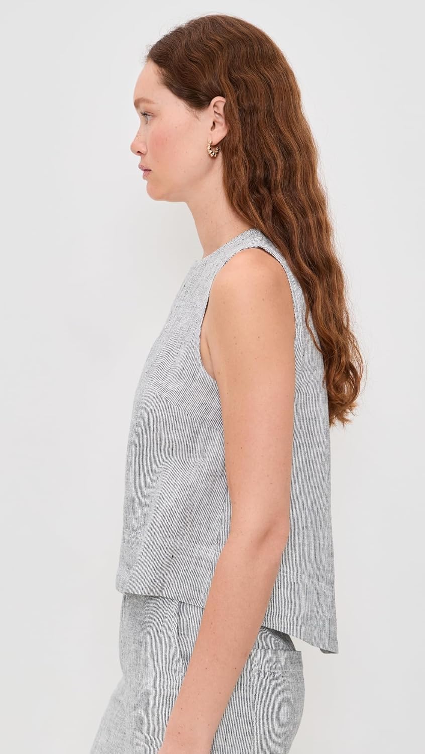 Madewell Women's Pleated Linen Top