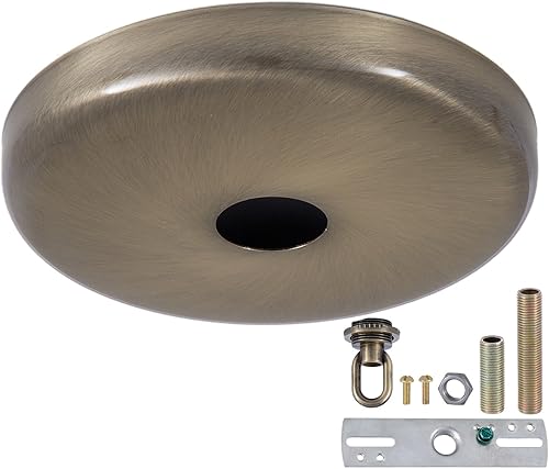 Miniatura 6 de B&P Lamp Kit de dosel redondeado (latón antiguo)