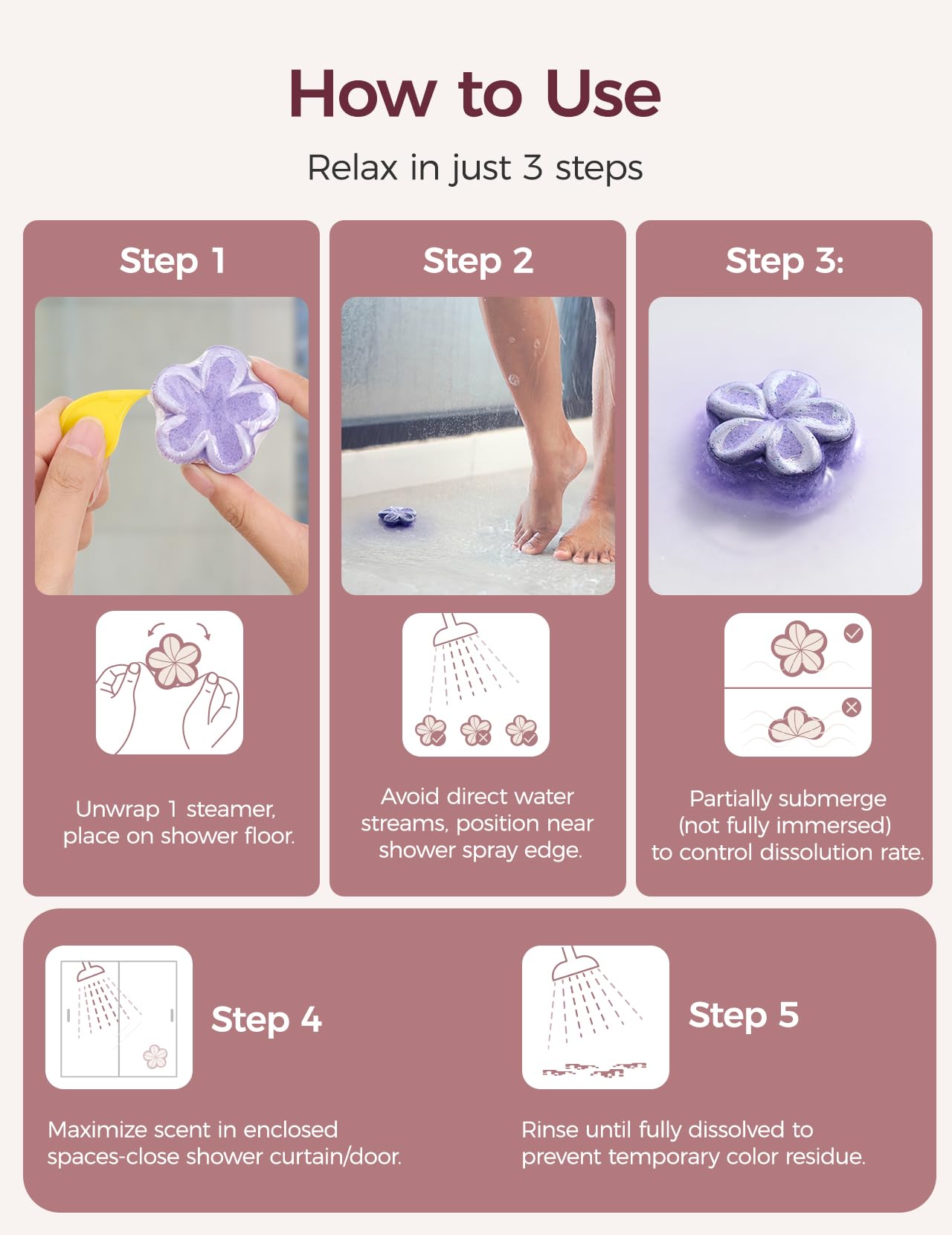 Momcozy Shower Steamer zestaw 14 sztuk z 7 kwiatowymi bombami pod prysznic dla kobiet, tabletki pod prysznic, relaks wellness w domu, idealny pomysł na prezent, prezent bożonarodzeniowy dla mamy