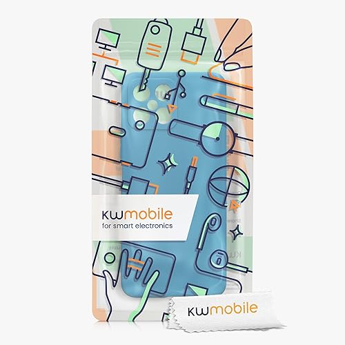 Miniatura 7 de kwmobile Funda compatible con Honor X8 - Funda protectora delgada de TPU para teléfono - Acabado mate suave - Azul Caribe