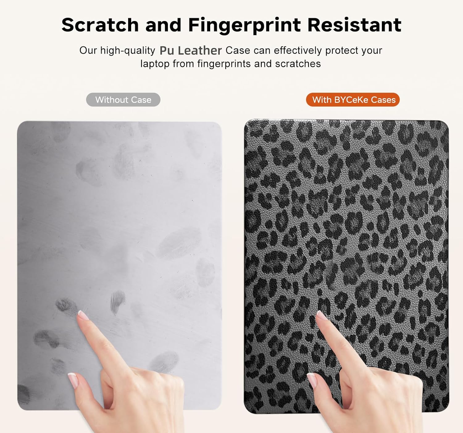 Compatible with MacBook Air 15 inch Case 2025 2024 2023 M4 A3241 M3 A3114 M2 A2941,for Mac Air15 M3 Leather Cheetah Print Hard Shell&Keyboard Cover for MacBook 15 M4 Plastic Cases,Leopard Black - Image 5