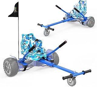 Hoverboard Seat Attachment Go Kart Adjustable Frame Length Accessory for 6.5''8''10',Hoverboard Accessories for self Balancing Scooter