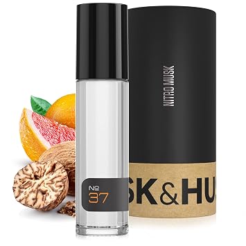 Musk & Hustle Bleu Eau de Parfum Premium Impression | No. 37 | Mens Cologne | Bright Citrus, Amber, Warm Woods | Most Complex Notes & Note Formula | Masterfully Blended in U.S.A.