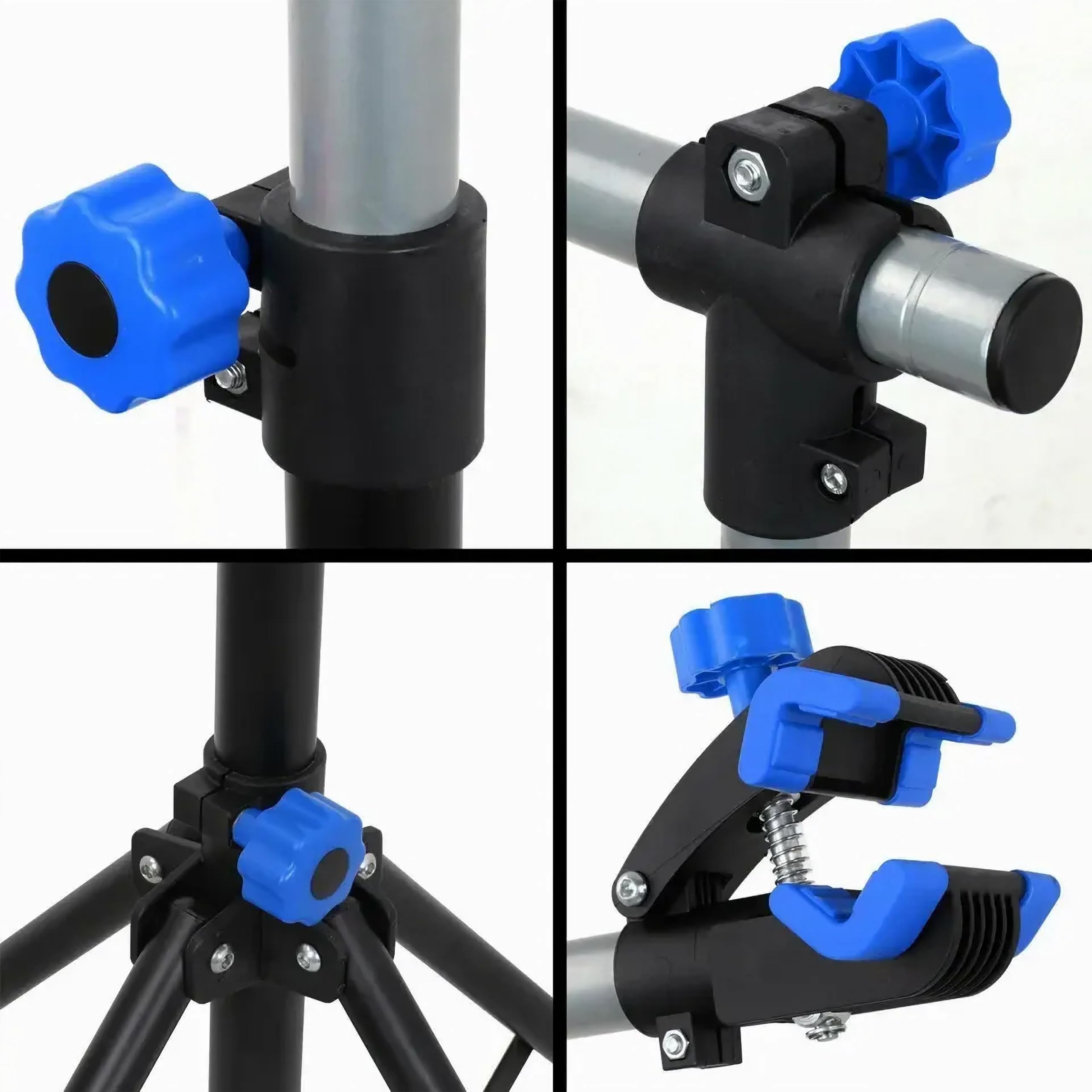 Retoo Fahrradmontageständer für Fahrräder, bis 30 kg, höhenverstellbar 108-190 cm, stabiler Montageständer für Mountainbike & E-Bike, Montageständer, Fahrradhalter für Garage & Haus, Schwarz