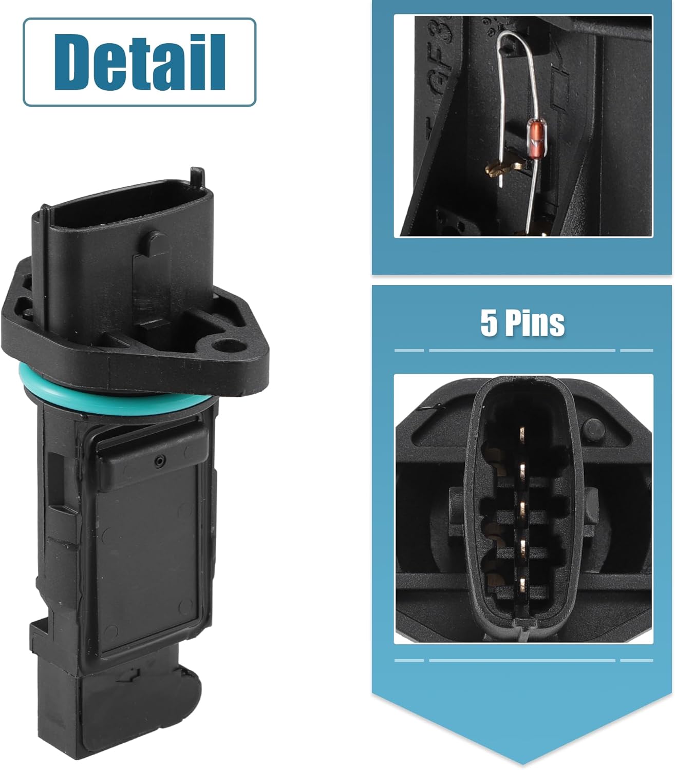 uxcell Car Mass Air Flow Sensor Replacement No.0280218108 for Volvo XC90 2003-2006