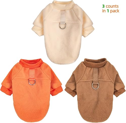 Miniatura 2 de Suéter para perro, ropa para perros y gatos, abrigos para perro, chaqueta para perro con correa de anillo tórico para perros pequeños y medianos y