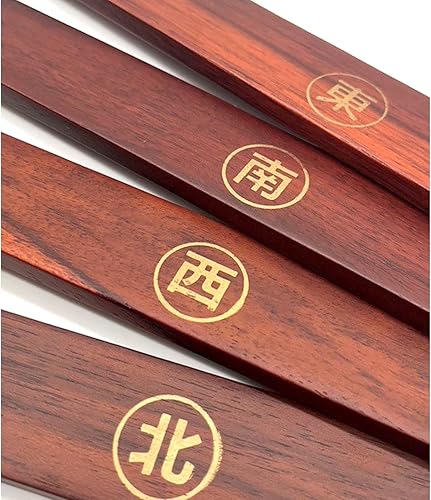 Miniatura 2 de POLARS DESIGN Juego de 4 empujadores de azulejos Mahjong de madera para jugar al juego de mahjong