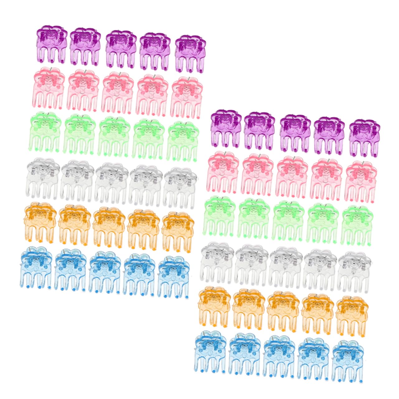 Yardwe 4 Sätze Orchideen-Clip Orchideenrinde Pflanzenstützclips Pflanzenstock Anlage Orchideen Clips Pflanzenclips Klemmbausteine Pflanzen Feste Gartenclips Plastik 120 Stück * 4