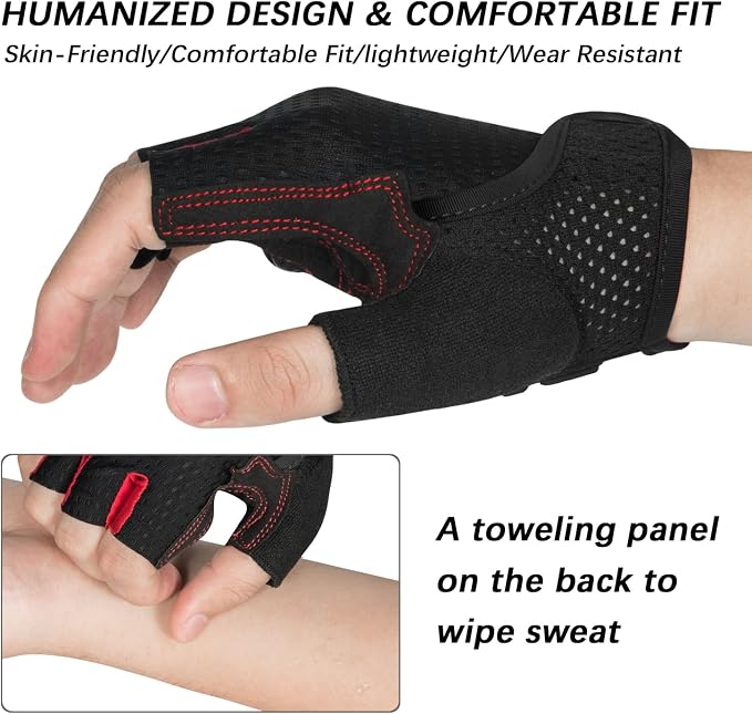 Guantes para ciclismo con gel para hombre/mujer miniatura 3