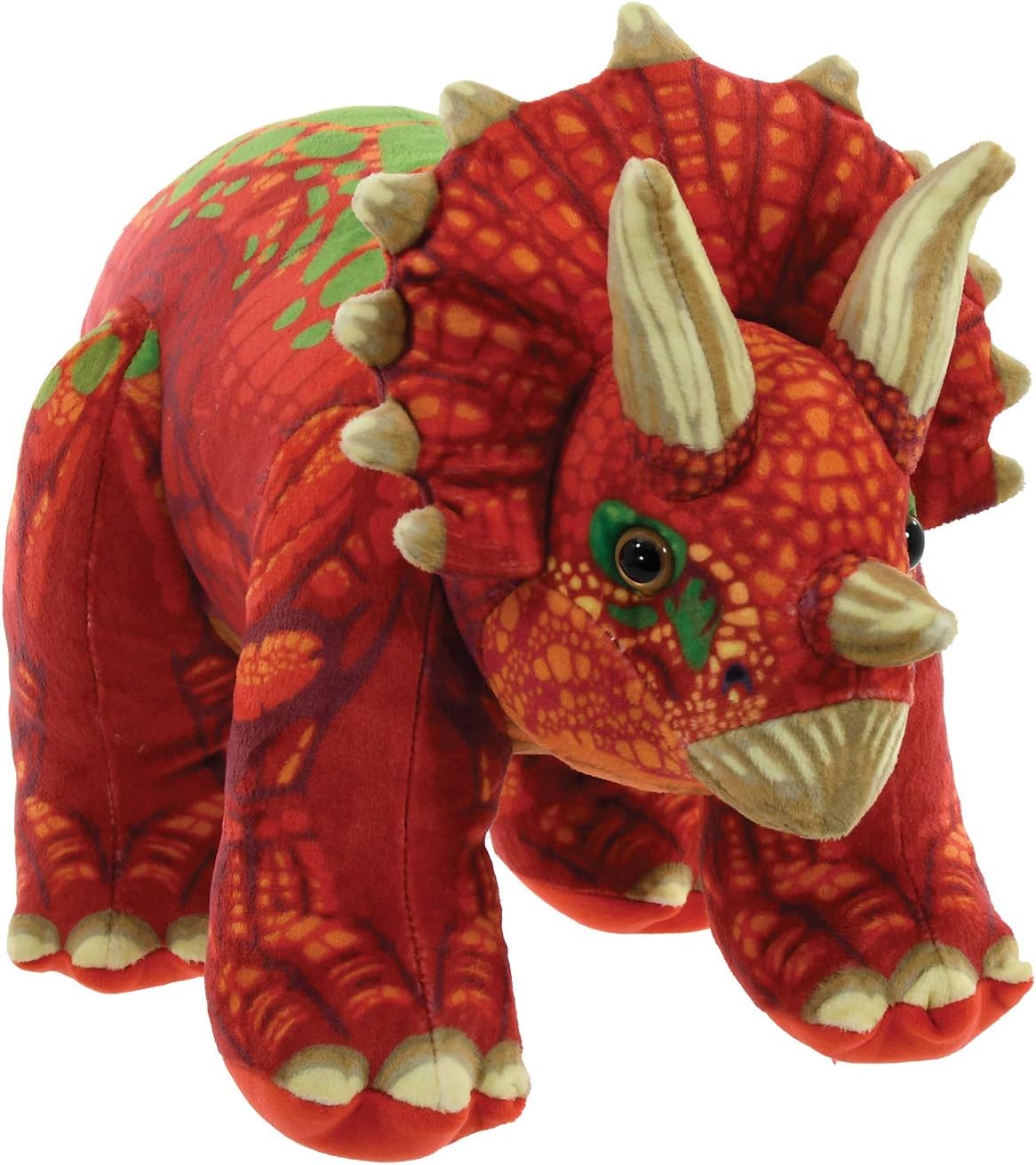 iscream Dinosaur Buddies Plush 19" x 8" Triceratops Toy