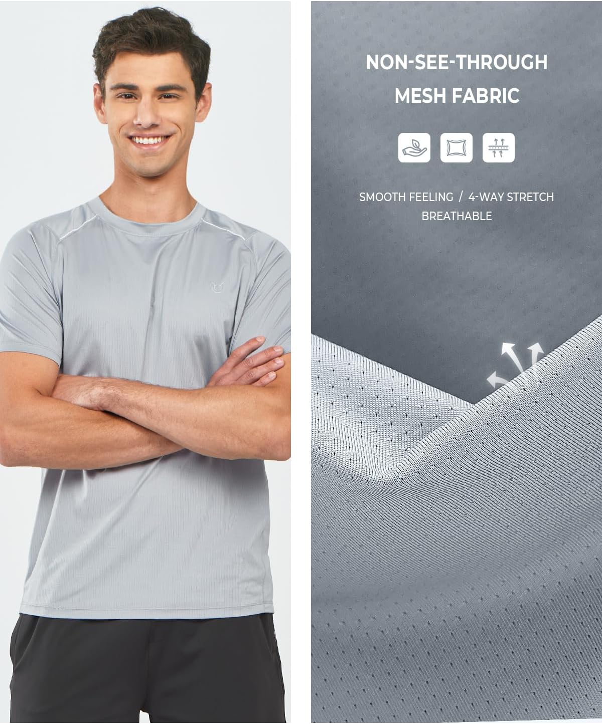 NORTHYARD Men's Athletic Running T-Shirts Workout Lightweight Short Sleeve Performance Shirts Top Tee - Image 3