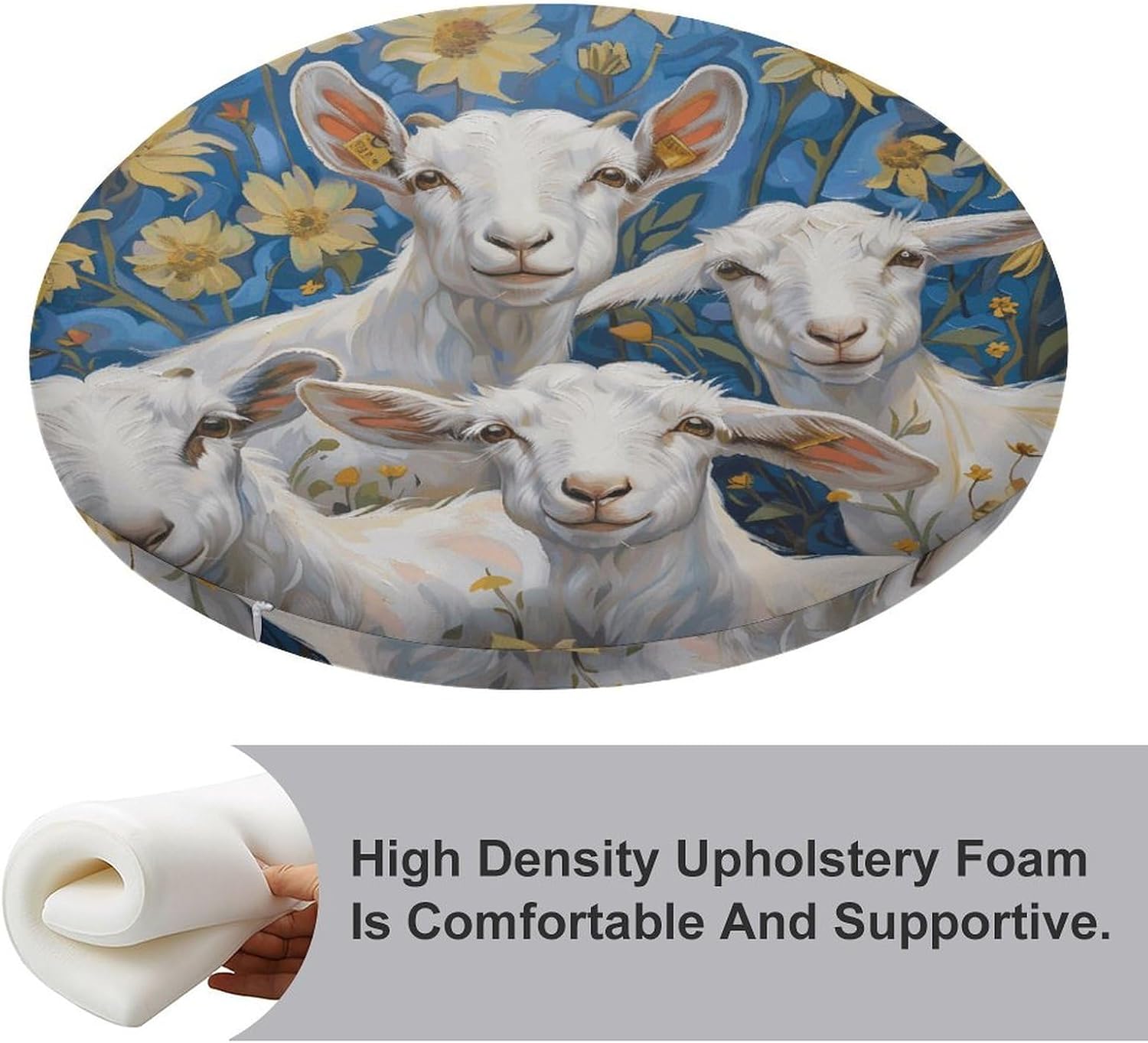 Goat Frolic Chair Cushions Floor Pillow Chair Pad