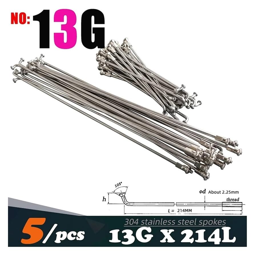 For Bikes Bike Wheel 1 Set Universal Bicycle Spokes 12G 148mm Length Spokes Heavy Duty