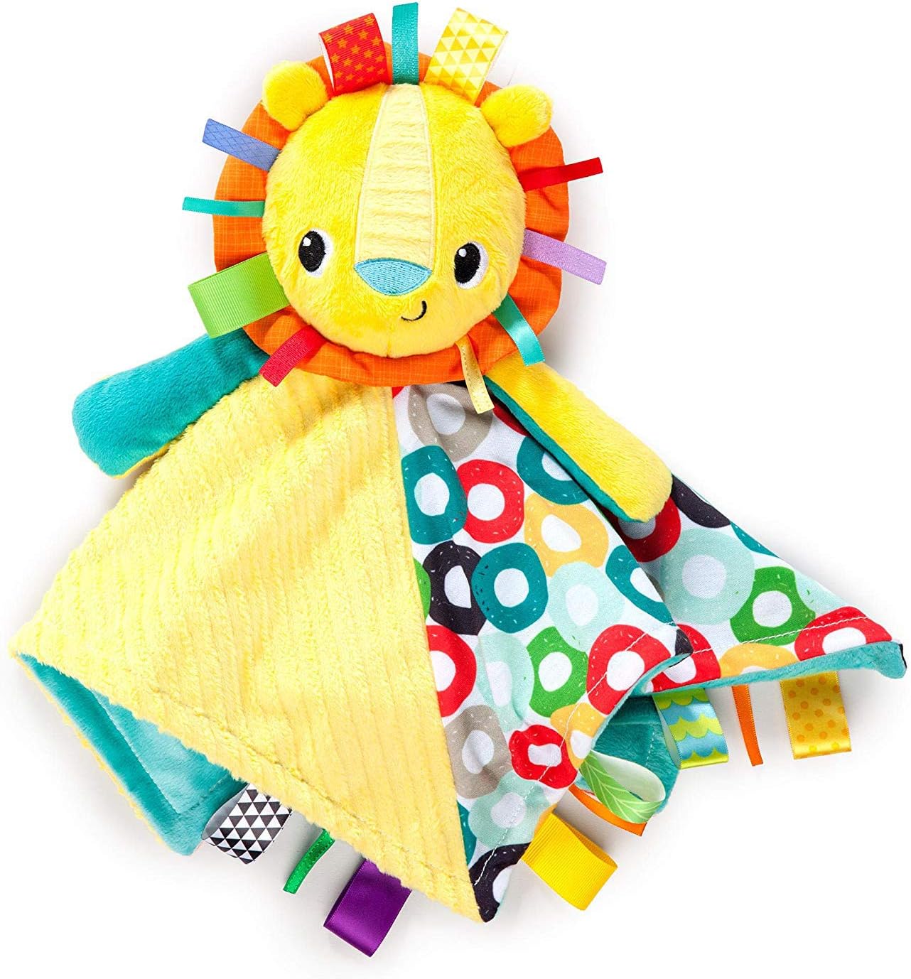 Amazon.com: Bright Starts Cuddle Tags Blankie -Lion