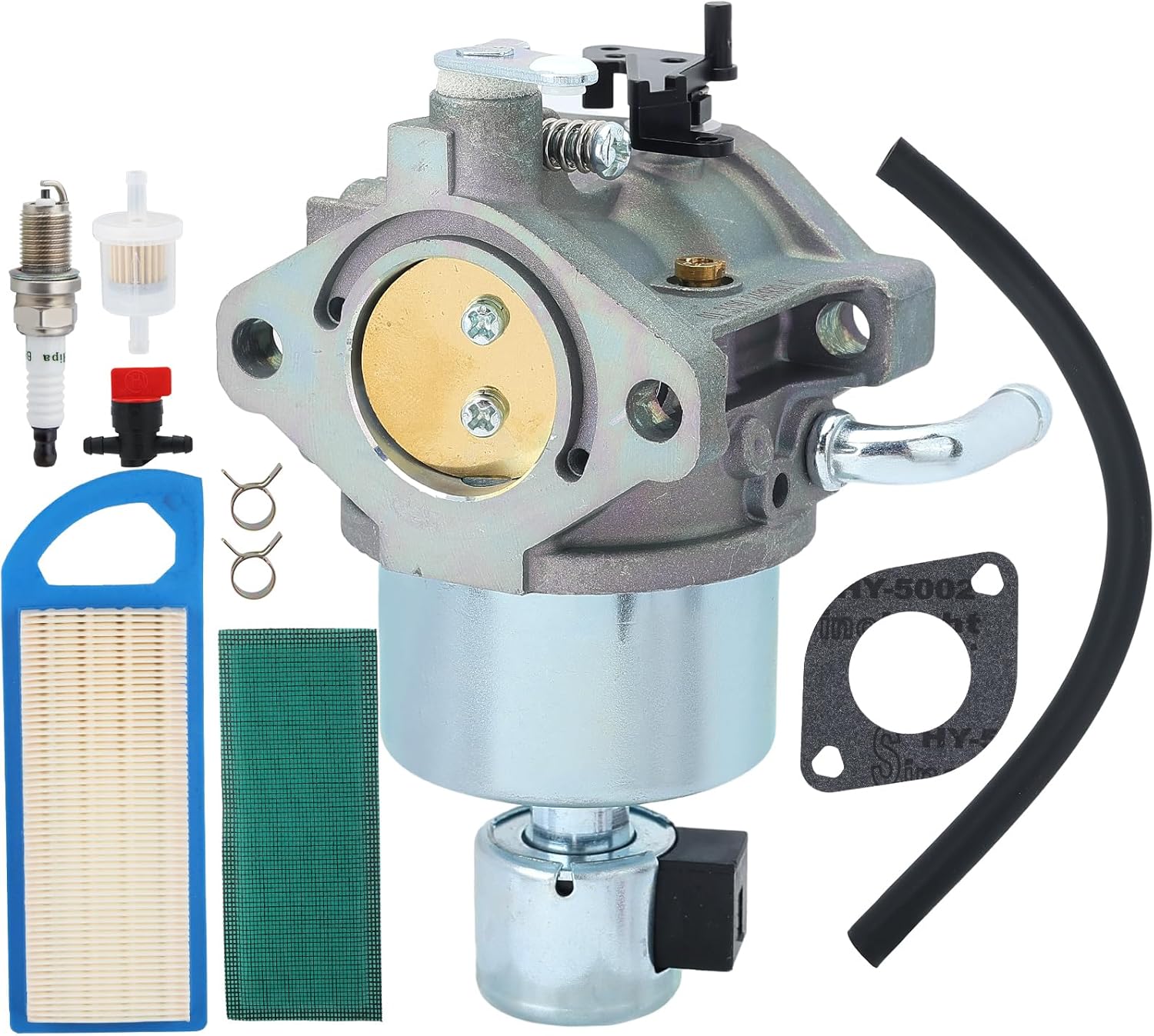 Hipa 594605 Carburetor with 795115 Air Filter for Brigg Stratt 594601 591734 595535 792768 591736 594603 14.5-19.5HP 17.5HP Engines