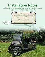 Vista 7 de Cojín inferior del asiento delantero para EZGO TXT 1994-up, cojín de asiento delantero de carrito de golf, negro, cojín de repuesto individual