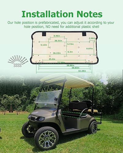 Miniatura 7 de Cojín inferior del asiento delantero para EZGO TXT 1994-up, cojín de asiento delantero de carrito de golf, negro, cojín de repuesto individual