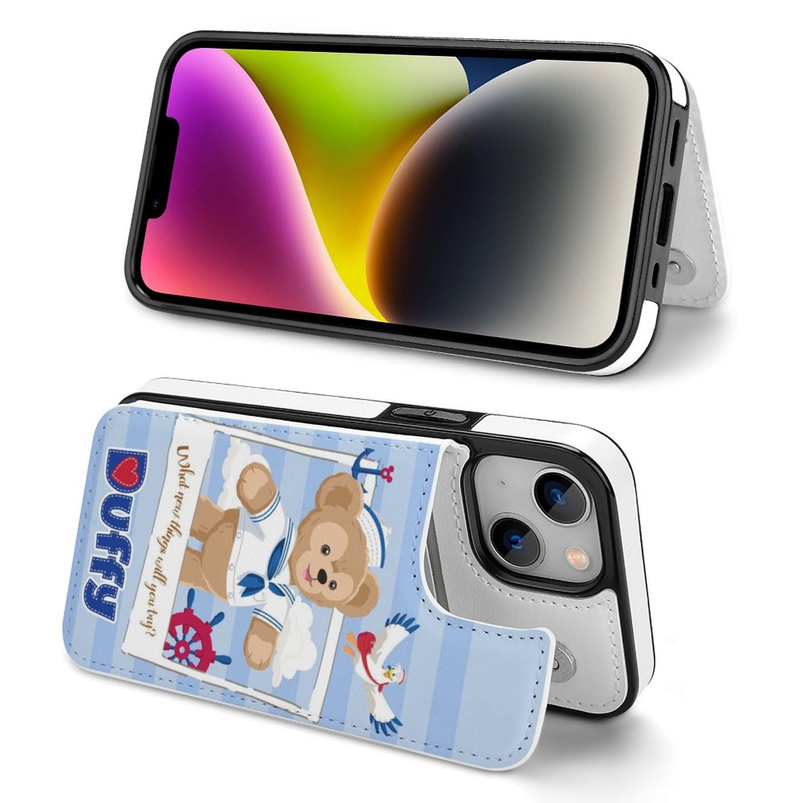 Amazon.co.jp: iPhone 16 ケース 手帳型 ダッフィー フレンズ (2) 全