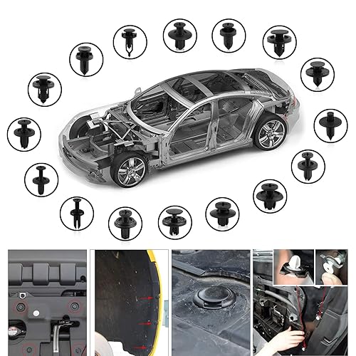 Miniatura 6 de Car Push Retainer Clips 750pcs with 16Most Popular Push Pins for Automotive Parts Sizes Auto Push Pin Screw Clips with Blue Fastener Remover Tool