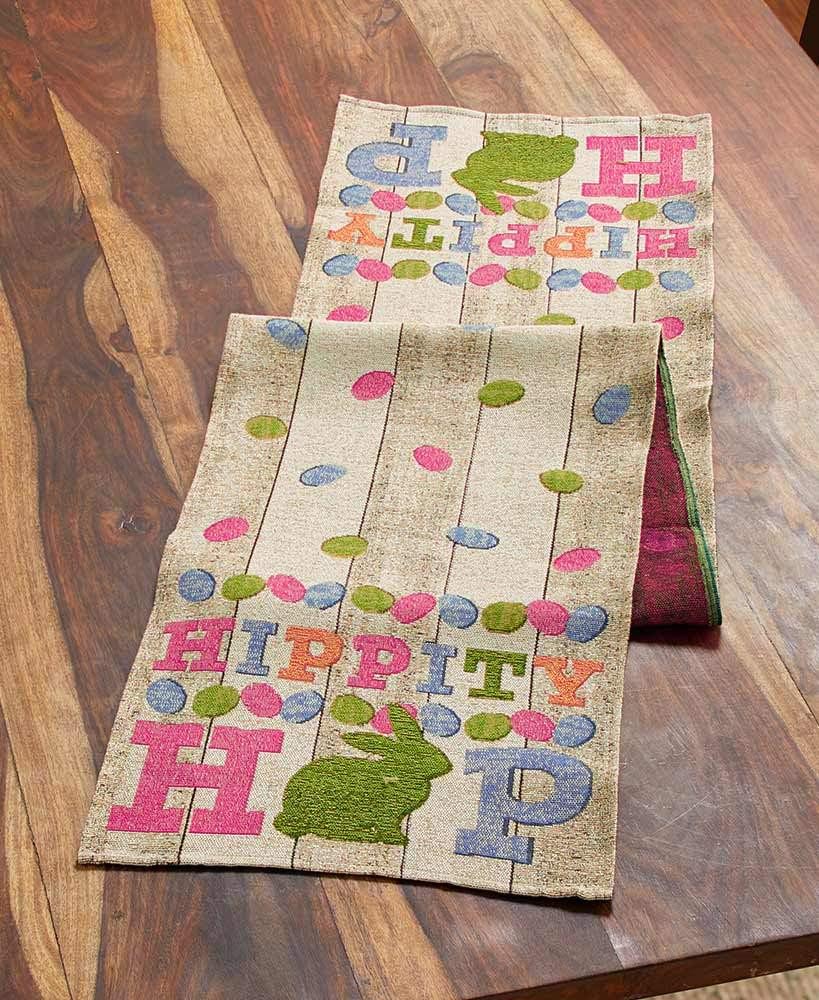 The Perfect Find 6 Pieces Easter Bunny Eggs Kitchen Decor Collection Placemats Rug Table Runner