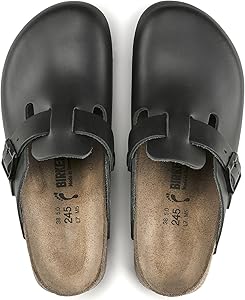 BIRKENSTOCK ボストン　40 Amazon.com | Birkenstock Men?s Boston Black Leather Sandals 40 EU