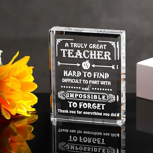 Miniatura 2 de Movdyka Los mejores regalos para profesores para mujeres y hombres, recuerdo de cristal para Navidad, San Valentín, grabado con láser, ideas de