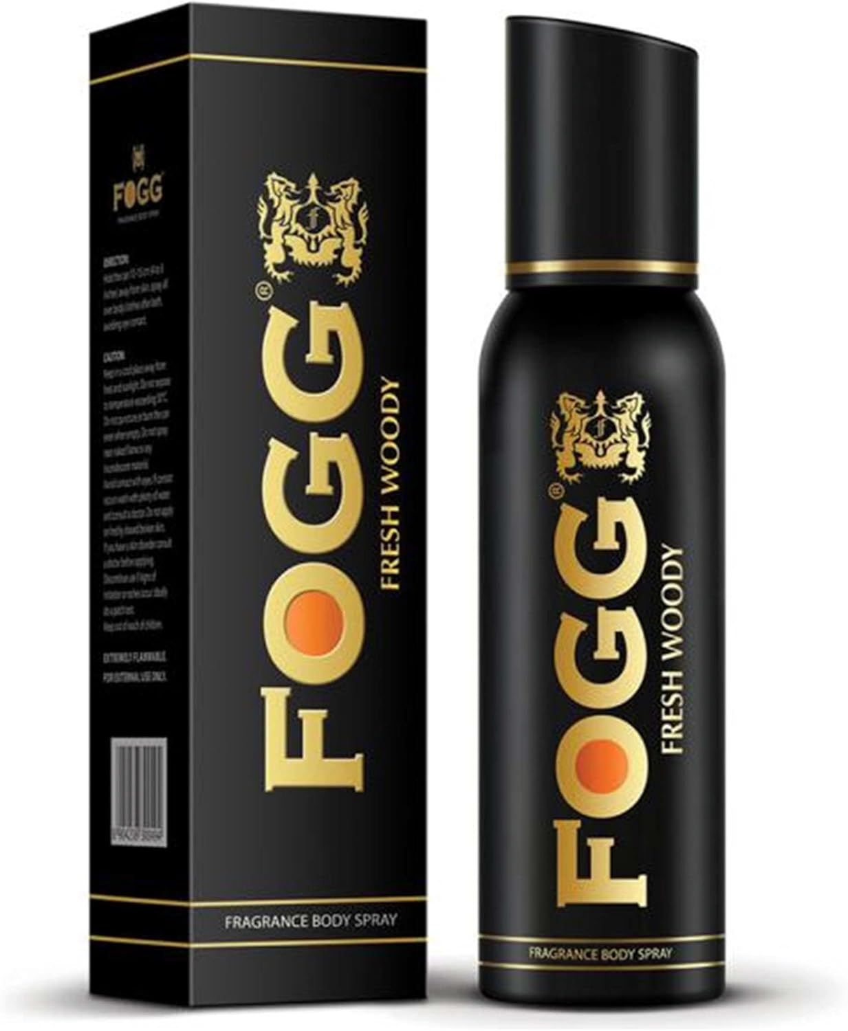 Fogg Fogg Fresh Woody Black Series Perfume Deodorant Amasing Fragrance for Men Collection Fresh Woody Deodorant Body Spray 120ml