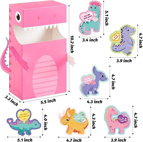 Miniatura 10 de H1vojoxo 40 cajas de autos de carreras para el día de San Valentín para niños, tarjetas del día de San Valentín y buzón para intercambio en el aula,