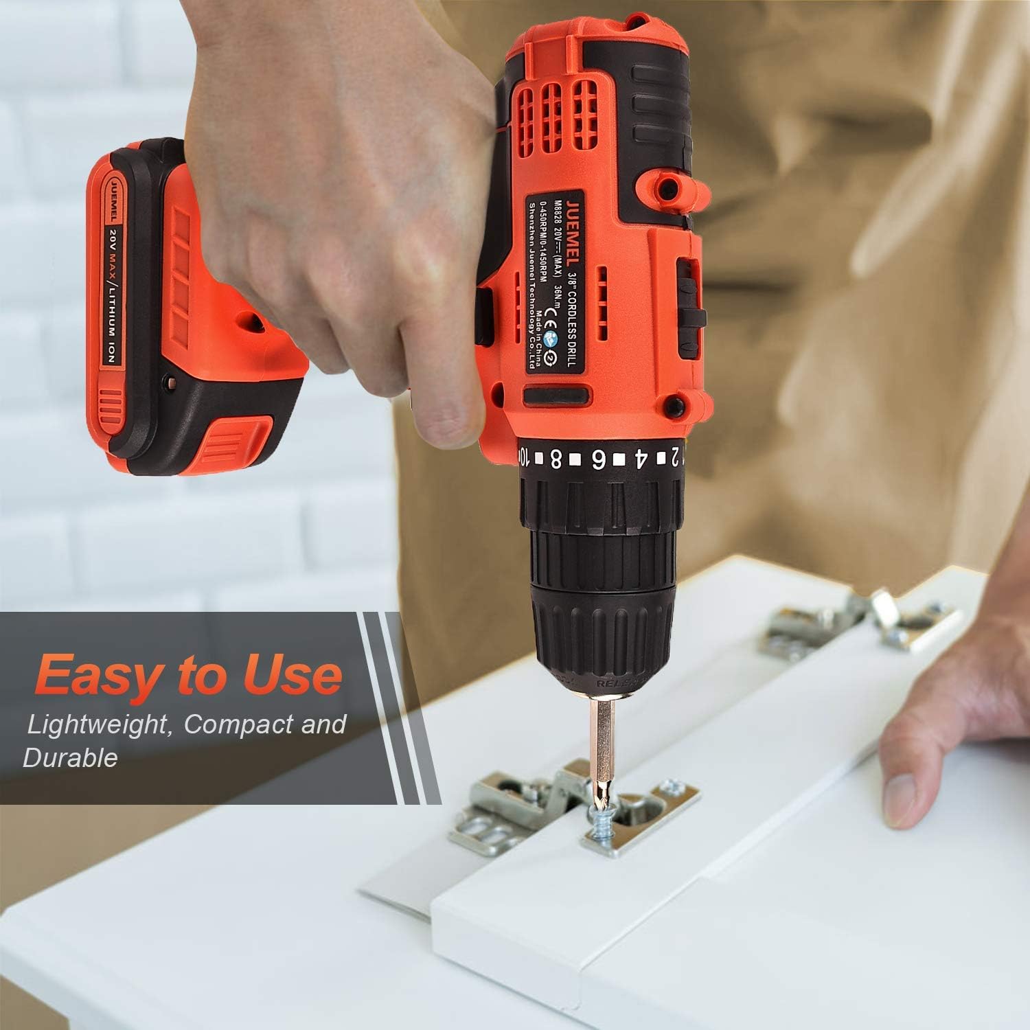 JUEMEL drill being used for wood drilling