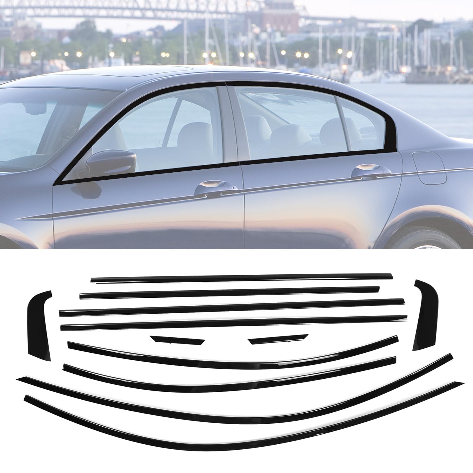 Photo 1 of CRMDF Window Trim Blackout for Honda Accord 2008-2012
