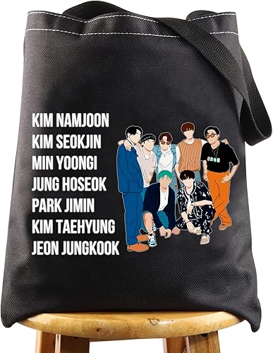 LEVLO Bolsa de maquillaje de cosméticos del ejército coreano K-pop para miembros del ejército regalo de miembros del ejército bolsa de maquillaje