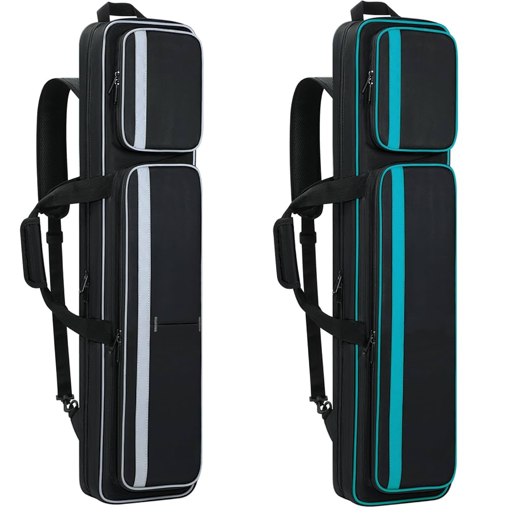 Billiards Accessories MangoRun 4x4 With Backpack Straps Carrying Case For 4 Pool Cue Case