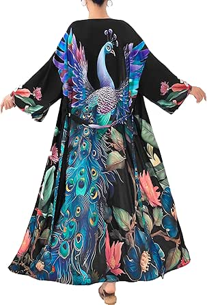 Bsubseach Badeanzug Coverup für Frauen lange Kimonos Strickjacken Seite Split Button Down Bsubseach Badeanzug Coverup für Frauen lange Kimonos Strickjacken Seite Split Button Down