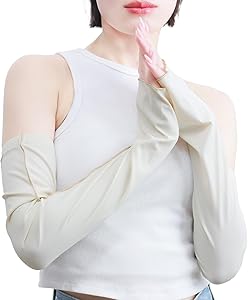 [THE CLASSIC TOKYO] アームカバー 接触冷感 ひんやり UPF50+ さらさら レディース バイカラー