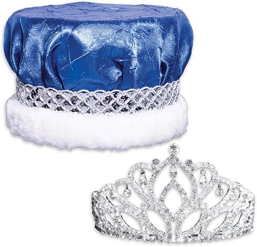 Anderson's Royal Grandeur Set, Mirabella TiaraCorona de Satén TrituradoBanda PlateadaRibete de Piel