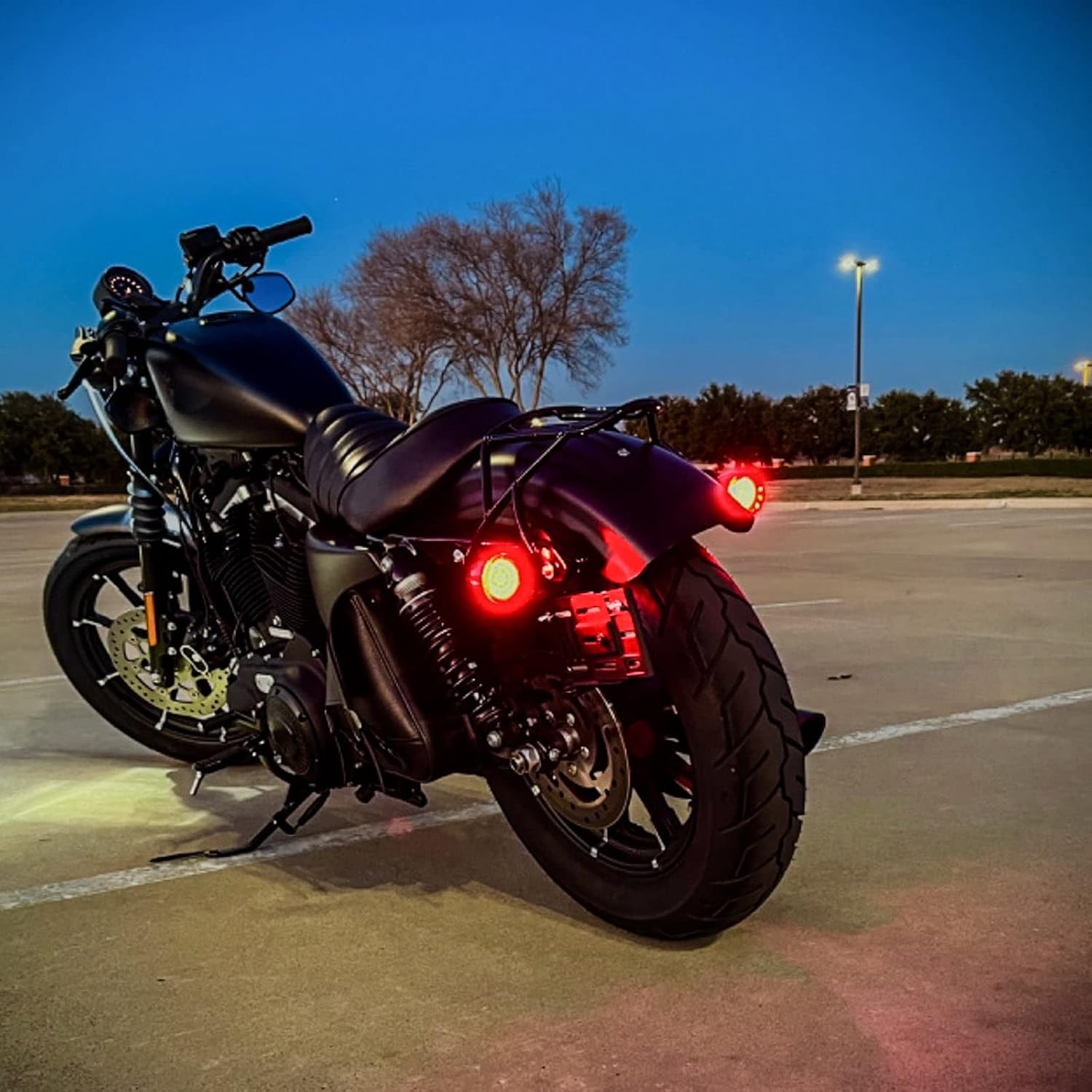 Eagle Lights 8748SB-1157R 2 Inch SUNBURST Rear LED Turn Signal, Running and Brake Lights Compatible With Harley Davidson Motorcycles - 2" Bullet Style / 1157 Base/Red