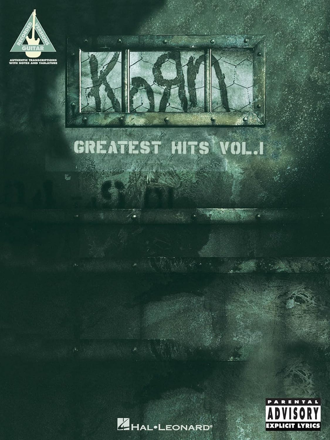 Korn - Greatest Hits Vol 1 | Guitar Tab Songbook | Intermediate Electric Guitar Sheet Music with Authentic Transcriptions | Rock and Alternative ... and Study (Guitar Recorded Versions)