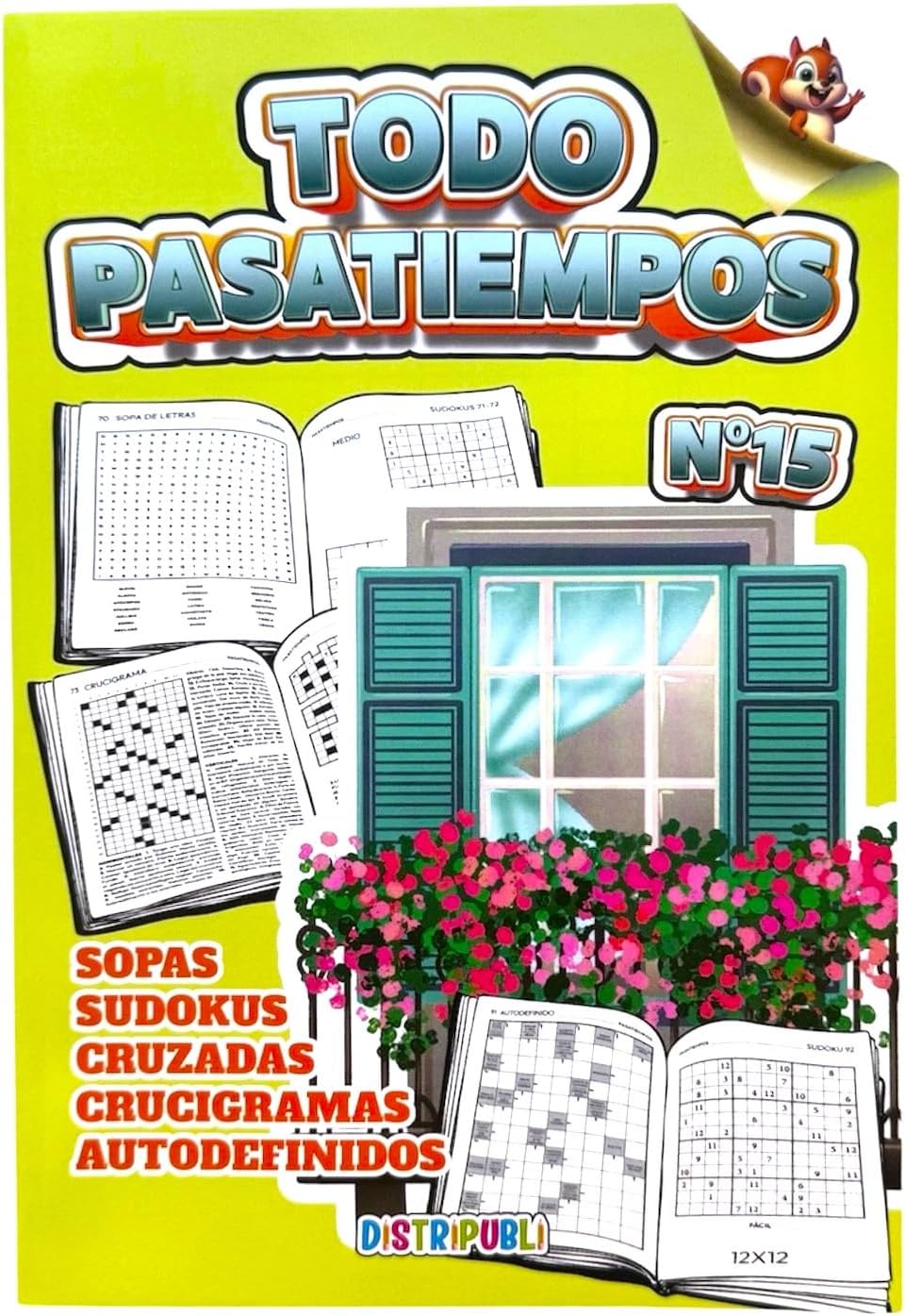 All Hobbies for Adults, Pack of 4 Units Are 344 Exercises More Solutions, Letter Soups, Sudokus, Crosswords, Self-Defined and Crusades