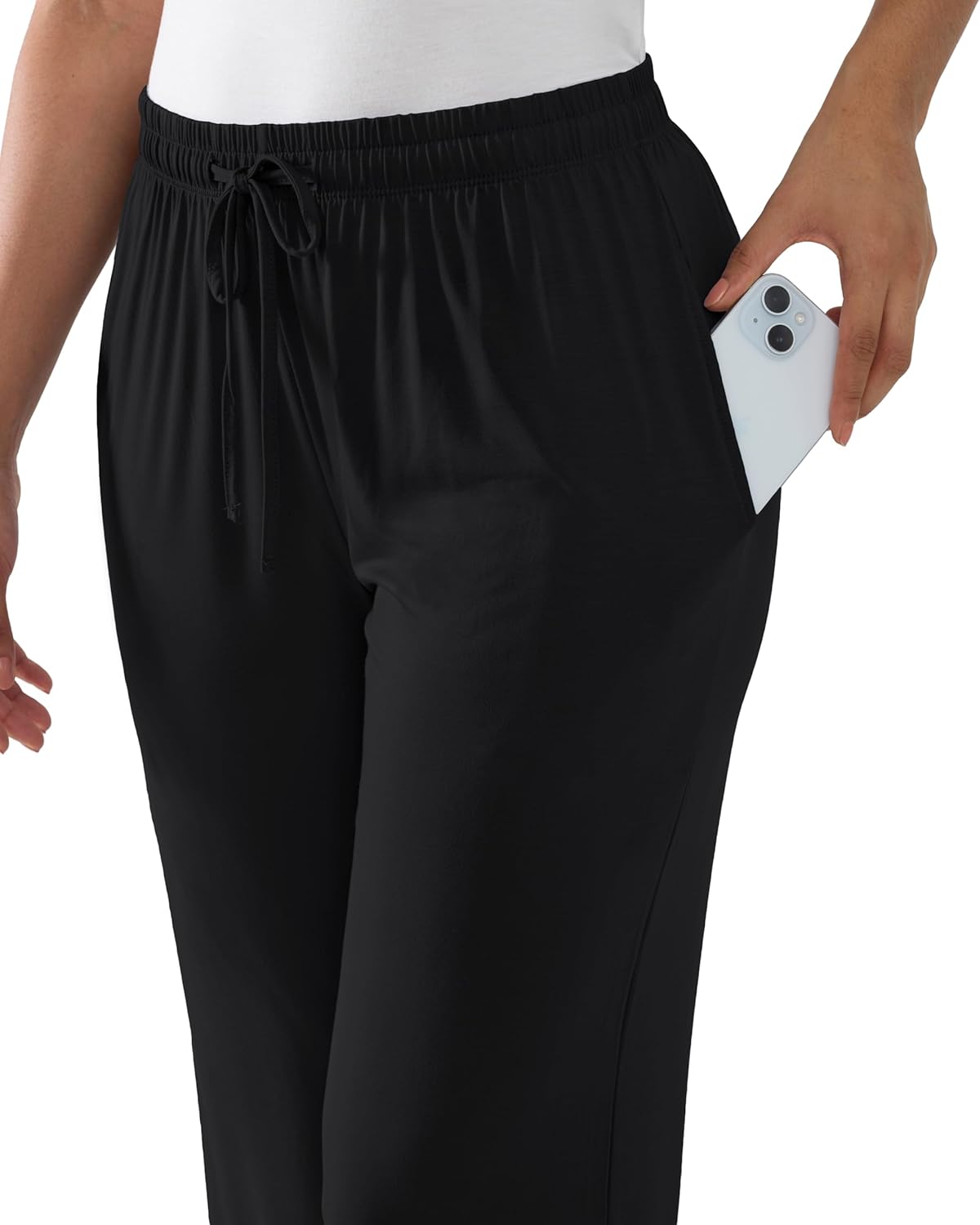 Joyaria Bamboo Viscose Pajamas Pants Women Cooling Loose Wide Leg Lounge Bottoms Lightweight Soft Sweatpants with Pockets - Image 3