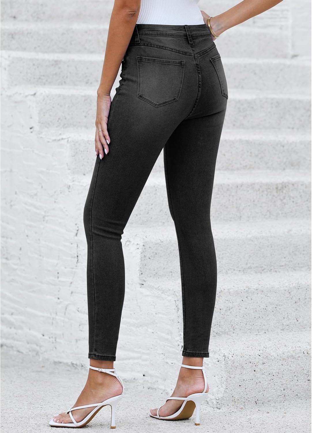 LookbookStore Skinny Jeans for Women Trendy High Waist Slim Fit Comfort Jeggings Jeans Stretchy Denim Pants Work Casual - Image 4