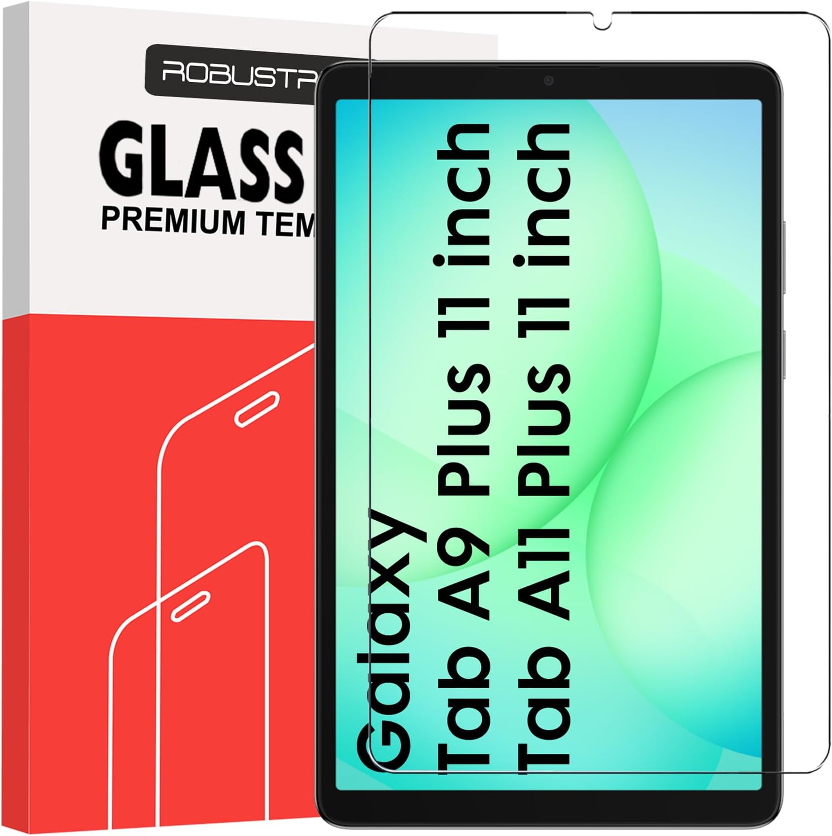 Tempered Glass for Samsung Tab A11 Plus 11 inch/Galaxy Tab A9 Plus 11" Screen Protector Guard for Samsung Galaxy Tab A9+ / A11+ Tablet [Anti-Scratch] & [Smudge Proof] - Pack of 1