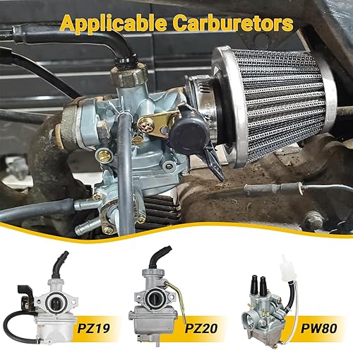 Vista 28 de HIAORS Filtro de aire de 1.378 in compatible con Motovox MVX70 MVX70CC MVX110 Mini Dirt Bike 50cc 70cc 80cc 90cc 110cc 125cc Taotao Sunl Baja Roketa