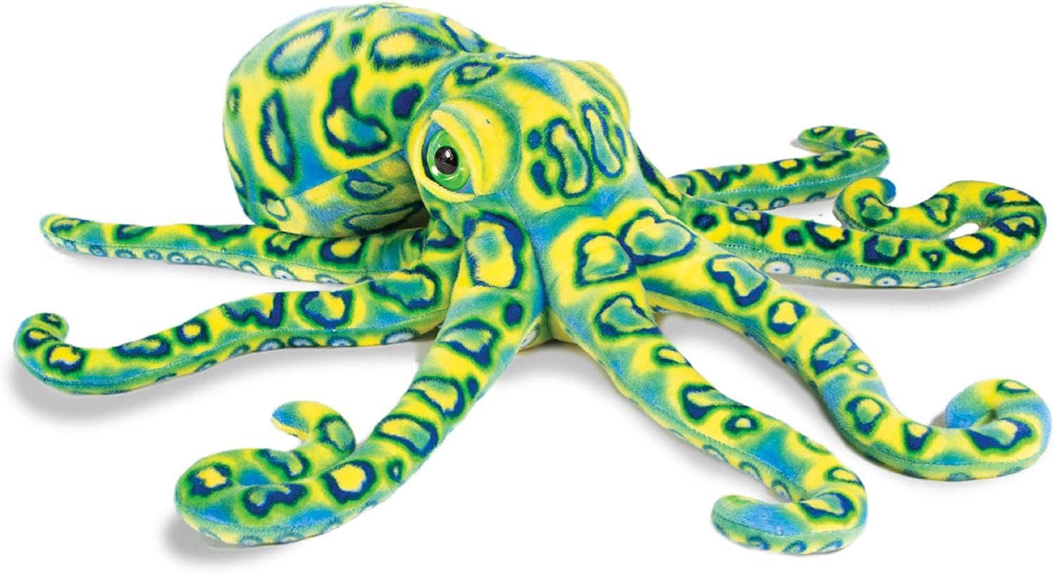 Real Planet Sea Life Plush - Realistic Stuffed Animal Gift for Kids All Ages, Ocean Marine Creature Plushie, Christmas Birthday Gifts (Blue Octopus, 13") (19" Long)