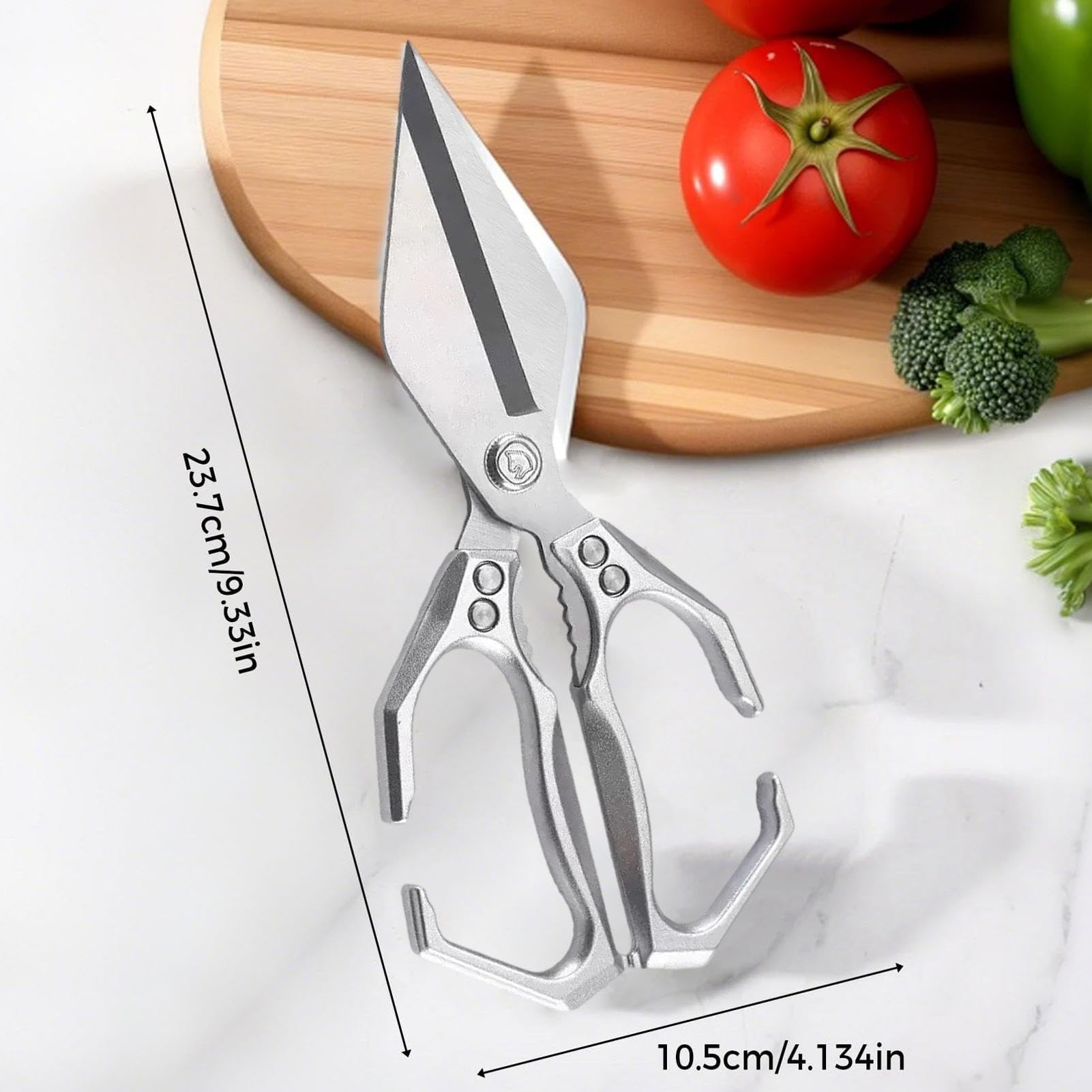 Ciseaux de Cuisine avec Manche Ergonomique pour Volaille Viande Légumes