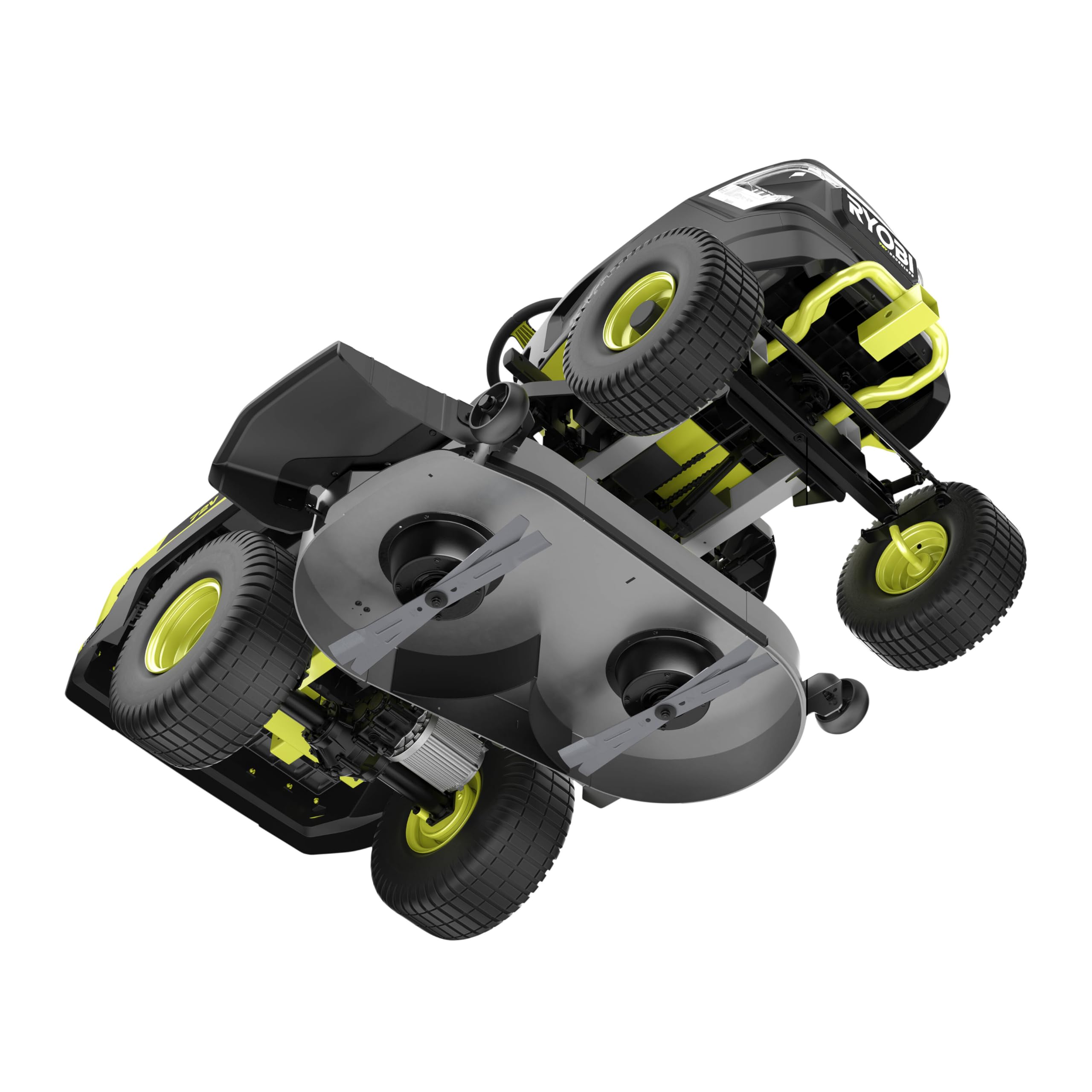 RYOBI - Mulch-Set (3 Spezialklingen Mulching 40 cm + 2 Windabweiser + 1 Verschluss) für Rider Traktor mit Akku RY72TMX117-310 - RAC475